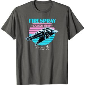 image:imageStar Wars The Book Of Boba Fett Firespray Cargo Ship Logo TShirtAsphalt Grey