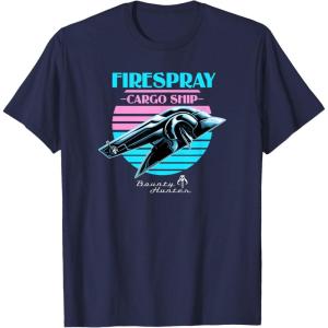 image:imageStar Wars The Book Of Boba Fett Firespray Cargo Ship Logo TShirtNavy Blue