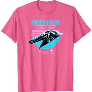 image:imageStar Wars The Book Of Boba Fett Firespray Cargo Ship Logo TShirtPink Heather