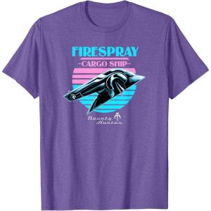image:imageStar Wars The Book Of Boba Fett Firespray Cargo Ship Logo TShirtPurple Heather