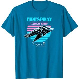 image:imageStar Wars The Book Of Boba Fett Firespray Cargo Ship Logo TShirtSapphire Blue