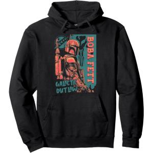 image:imageStar Wars The Book Of Boba Fett Galactic Outlaw Poster Pullover HoodieBlack