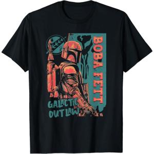 image:imageStar Wars The Book Of Boba Fett Galactic Outlaw Poster TShirtBlack