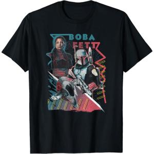 image:imageStar Wars The Book Of Boba Fett Group Shot Geometric Poster TShirtBlack