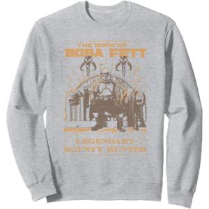 image:imageStar Wars The Book Of Boba Fett Line Art Logo SweatshirtHeather Grey