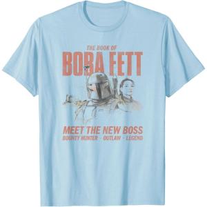image:imageStar Wars The Book Of Boba Fett Meet The New Boss Sketch TShirtBaby Blue