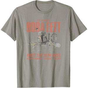 image:imageStar Wars The Book Of Boba Fett Meet The New Boss Sketch TShirtSlate Grey