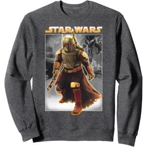 image:imageStar Wars The Book Of Boba Fett Photo Real Poster SweatshirtDark Heather Grey