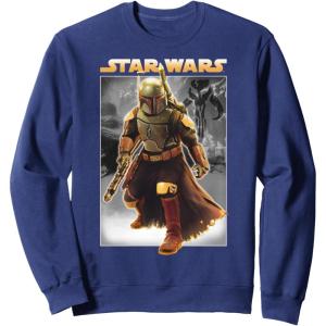 image:imageStar Wars The Book Of Boba Fett Photo Real Poster SweatshirtNavy Blue
