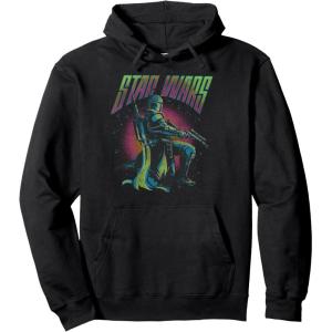 image:imageStar Wars The Book Of Boba Fett Retro Poster V2 Pullover HoodieBlack