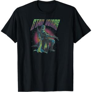 image:imageStar Wars The Book Of Boba Fett Retro Poster V2 TShirtBlack
