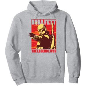 image:imageStar Wars The Book Of Boba Fett The Legend Lives Poster V2 Pullover HoodieHeather Grey