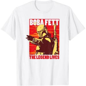 image:imageStar Wars The Book Of Boba Fett The Legend Lives Poster V2 TShirtWhite