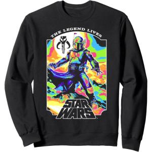 image:imageStar Wars The Book Of Boba Fett The Legend Lives Retro V2 SweatshirtBlack
