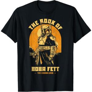 image:imageStar Wars The Book Of Boba Fett The Legend Lives Vintage V2 TShirtBlack