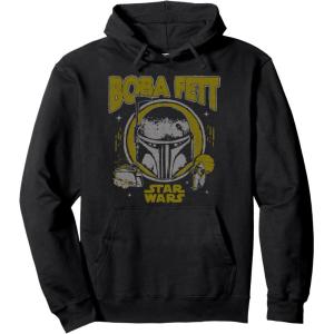 image:imageStar Wars The Book Of Boba Fett Vintage Helmet Logo Pullover HoodieBlack