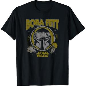 image:imageStar Wars The Book Of Boba Fett Vintage Helmet Logo TShirtBlack