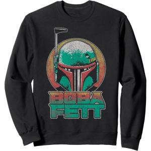 image:imageStar Wars The Book Of Boba Fett Vintage Helmet Logo V2 SweatshirtBlack