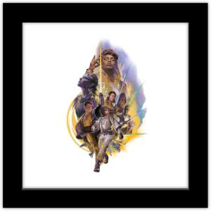 image:imageTrends International Gallery Pops Star Wars The Acolyte  Group Collage Key Art Wall Art 12 x 12 Gallery Pops Wall Art White Framed VersionBlack Framed Version