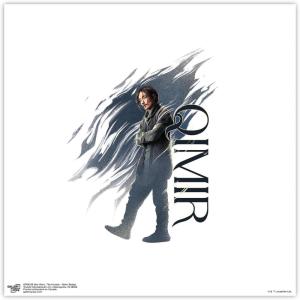 image:imageTrends International Gallery Pops Star Wars The Acolyte  Qimir Badge Wall Art 12 x 12 Gallery Pops Wall Art White Framed VersionUnframed Version