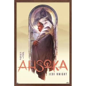 image:imageTrends International Star Wars Ahsoka  Jedi Knight Wall Poster 34L x 224W Premium Unframed VersionMahogany Framed Version