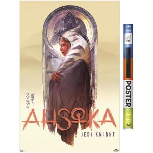 image:imageTrends International Star Wars Ahsoka  Jedi Knight Wall Poster 34L x 224W Premium Unframed VersionPremium Poster  Clip Bundle