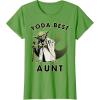 image:imageStar Wars Yoda Best Aunt Rebel Logo TShirtGrass Green