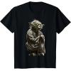 image:imageStar Wars Yoda Crouching Portrait Graphic TShirt TShirtBlack