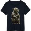 image:imageStar Wars Yoda Crouching Portrait Graphic TShirt TShirtBlack