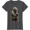 image:imageStar Wars Yoda Crouching Portrait Graphic TShirt TShirtDark Heather Grey