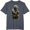 image:imageStar Wars Yoda Crouching Portrait Graphic TShirt TShirtHeather Blue