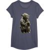 image:imageStar Wars Yoda Crouching Portrait Graphic TShirt TShirtHeather Blue