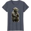 image:imageStar Wars Yoda Crouching Portrait Graphic TShirt TShirtHeather Blue
