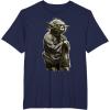 image:imageStar Wars Yoda Crouching Portrait Graphic TShirt TShirtNavy Blue