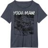 image:imageStar Wars Yoda Man Portrait TShirtHeather Blue