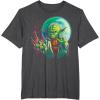 image:imageStar Wars Yoda amp The Moon Power Graphic TShirt Z1 TShirtDark Heather Grey