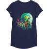 image:imageStar Wars Yoda amp The Moon Power Graphic TShirt Z1 TShirtNavy Blue