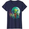 image:imageStar Wars Yoda amp The Moon Power Graphic TShirt Z1 TShirtNavy Blue