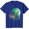 image:imageStar Wars Yoda amp The Moon Power Graphic TShirt Z1 TShirtRoyal Blue