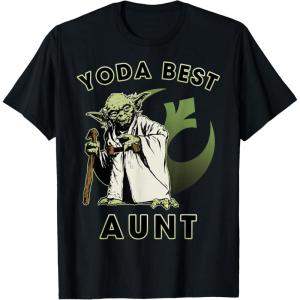 image:imageStar Wars Yoda Best Aunt Rebel Logo TShirtBlack