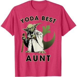 image:imageStar Wars Yoda Best Aunt Rebel Logo TShirtRed Heather