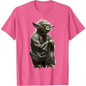 image:imageStar Wars Yoda Crouching Portrait Graphic TShirt TShirtPink Heather