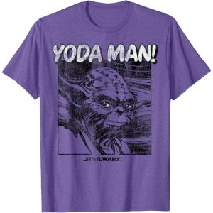 image:imageStar Wars Yoda Man Portrait TShirtPurple Heather