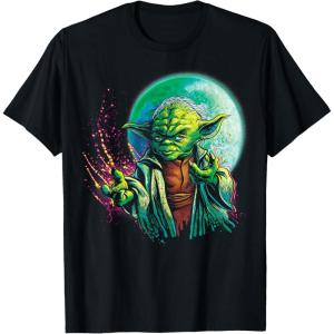 image:imageStar Wars Yoda amp The Moon Power Graphic TShirt Z1 TShirtBlack