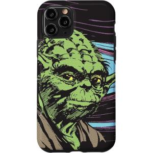 image:imageiPhone 16 Star Wars Retro Yoda Jedi Master Comic Illustration Black CaseiPhone 11 Pro