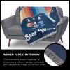 image:imageNORTHWEST Star Wars Woven Tapestry Throw Blanket 48 x 60 Storm AheadMoonrise