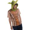 image:imageSTAR WARS Hooded Matching Family Cosplay TShirt Toddler to Adult Sizes 4T  2XLBrown  Green  Yoda