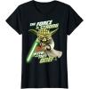 image:imageStar Wars Clone Wars Yoda Force Is Strong Graphic TShirt TShirtBlack
