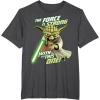 image:imageStar Wars Clone Wars Yoda Force Is Strong Graphic TShirt TShirtDark Heather Grey