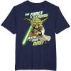 image:imageStar Wars Clone Wars Yoda Force Is Strong Graphic TShirt TShirtNavy Blue